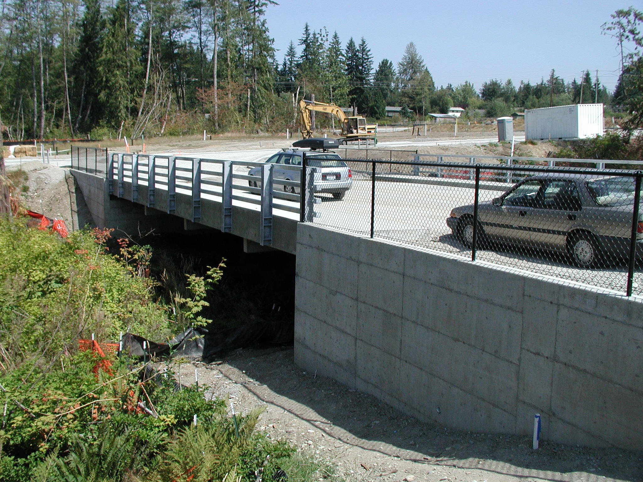 Concrete culvert infrastructure construction